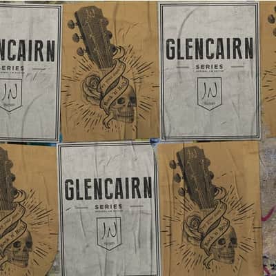 JN Guitars Glencairn Series Acoustic Electric Guitar w/ Gig Bag - Natural image 10