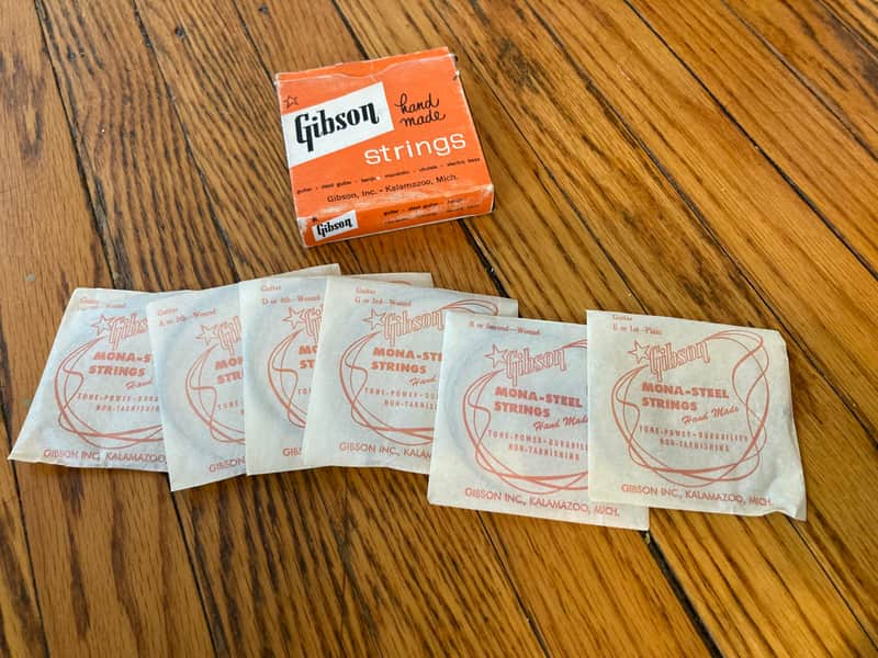 Gibson vintage mona-steel guitar strings in box unused Ship Free Tomorrow image 1