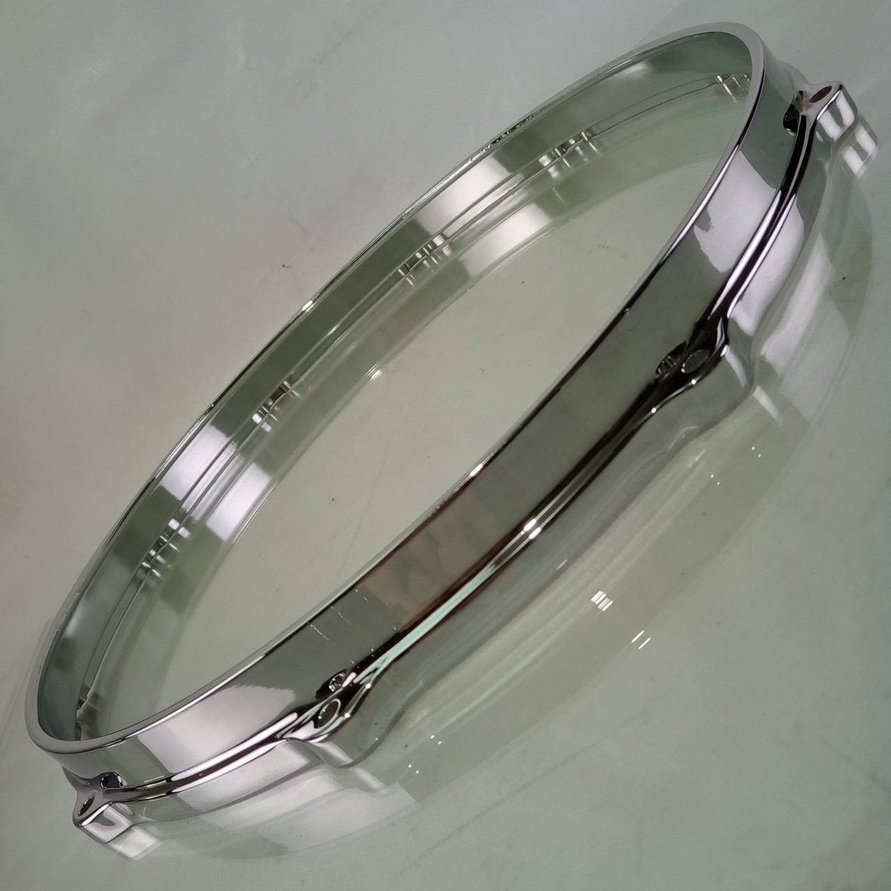 Gretsch 14"Die-Cast 10Lug Snare Drum Batter Rim/Hoop Vintage Chrome#4158 70s SSB — main photograph