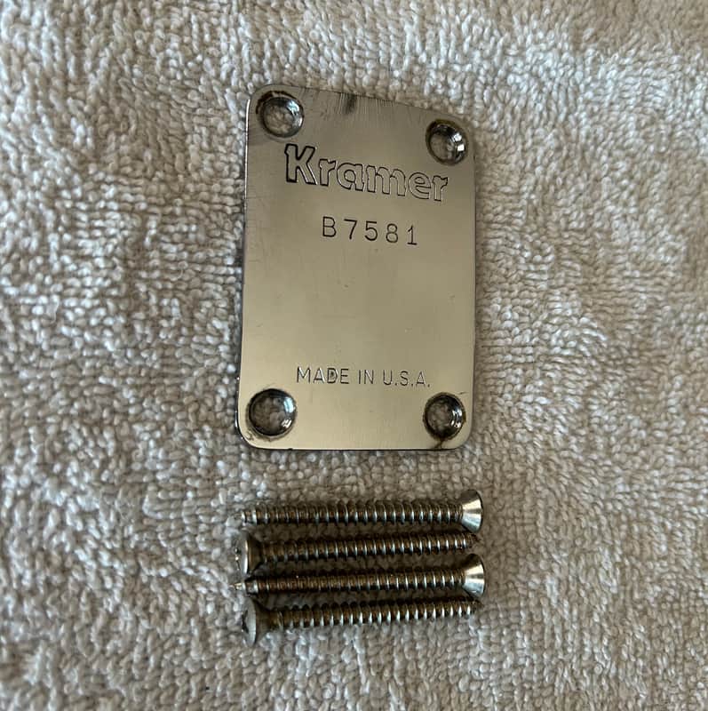 Kramer USA Neckplate 1982-83 - Chrome image 1