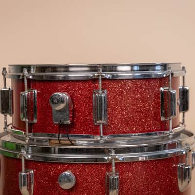 Vintage MIJ Red Sparkle Drum Set image 20