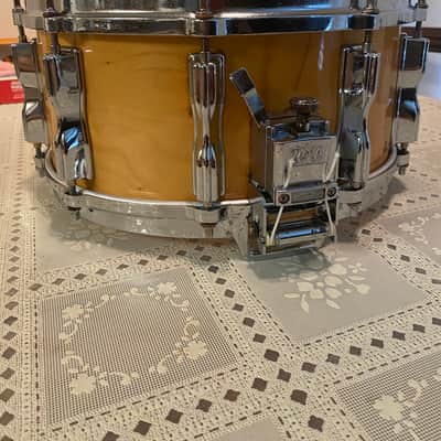 Tama AW456 Superstar Mastercraft Artwood Birch 6.5x14" Snare Drum with Roller-Action Strainer 1981 - 1986 - Super Maple image 4
