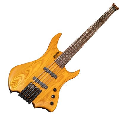 BootLegger Guitar Absinthe 30 inch scale 5 String Bass Headless 2026 - Honey Gloss image 4