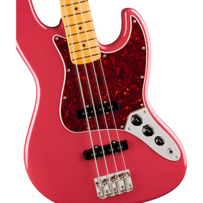 Fender American Professional Classic Jazz Bass MN Faded Dakota Red - 4-String Electric Bass image 3