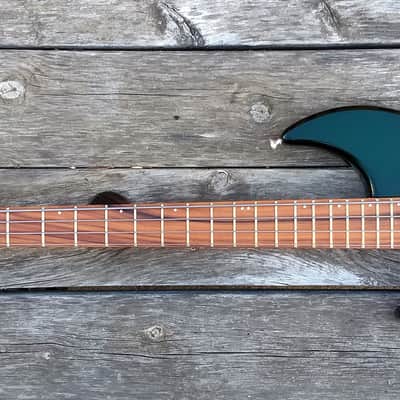 Left Handed Fury Guitars Tornado bass 1990 Dark Green Lefty image 3