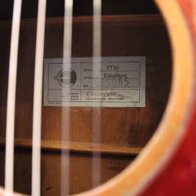 1969 Epiphone FT-30 Caballero image 9
