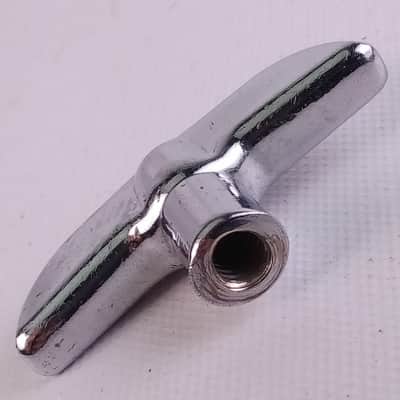 Rogers 1/4"-20 Wing-Nut 60s-70s Stand Part Threaded Chrome Vintage Memriloc XP8 image 2