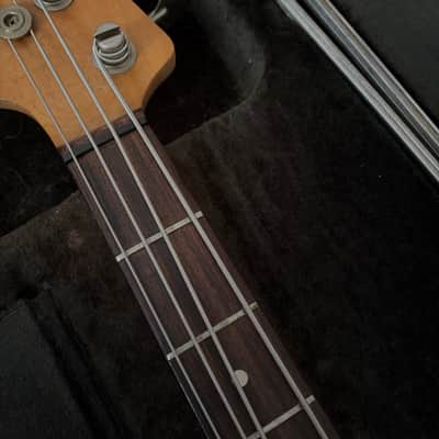 1976 Fender Precision Bass Left-Handed refin nitro olympic white image 8