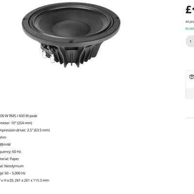 Ashdown ABM C110 300 EVO (2002) Made in UK Rare Vintage Bass Combo Amplifier 1x10"(Upgraded to Faital Pro Speaker)) image 8