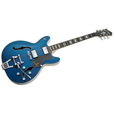 Hagstrom Tremar Viking Deluxe - Cloudy Seas image 4