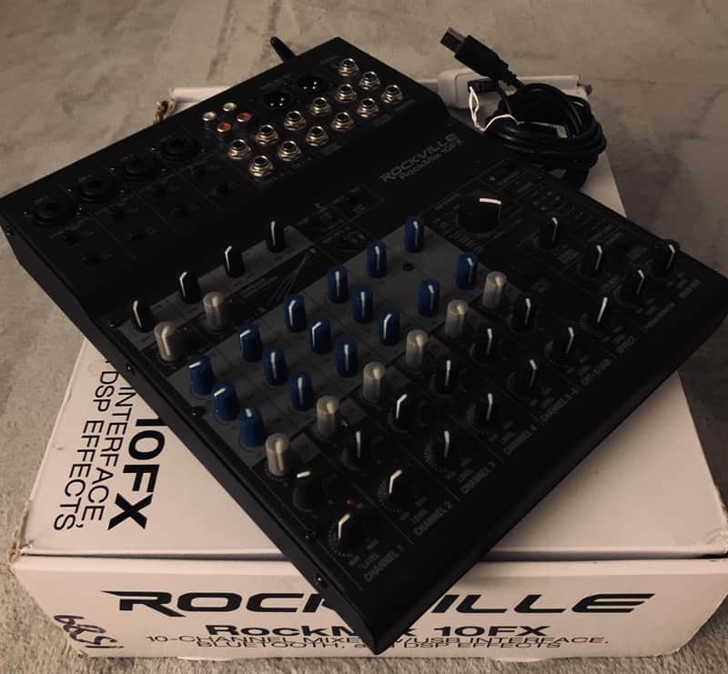 Rockville ROCKMIX 10FX 10 Chan Mixer USB Computer Recording Interface+Effects image 1