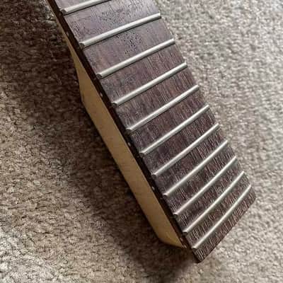 Reversed Headstock Maple Wood Electric Guitar Neck, 24 Frets Rosewood Fingerboard image 7