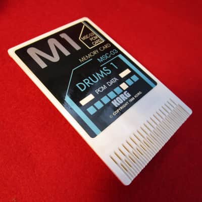 KORG M1 PCM Program Cards MSC-03 / MPC-03 "DRUMS 1" Tested Expedited Free shipping image 7