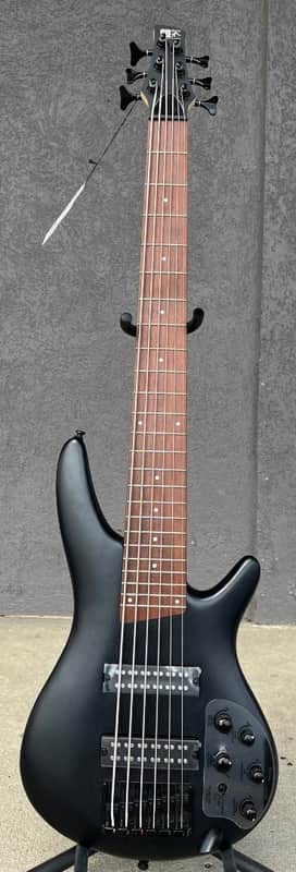 Ibanez SR306EBWK SR Series 6-String Electric Bass Guitar in Weathered Black image 1