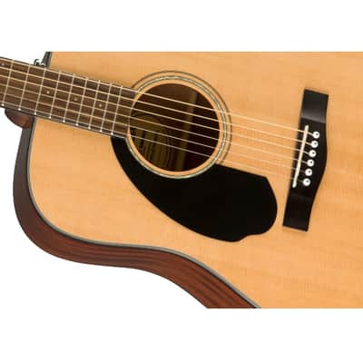 Fender CD-60S Left Hand, Walnut Fingerboard, Natural image 5