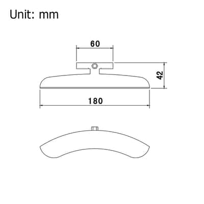 Sturdy Metal original-style armrest for a standard Banjo, Chrome image 2