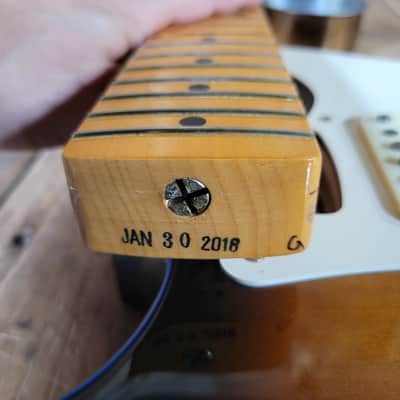 Fender Eric Johnson Thinline Stratocaster 2018 Sunburst Original Case & Paperwork - Sunburst image 21