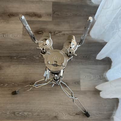 DW DWCP9900 9000 Series Heavy Duty Double-Braced Dual Tom Stand 2010s - Chrome image 2
