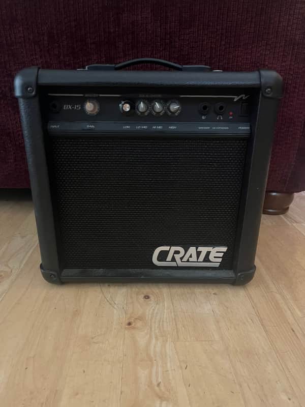 Crate BX-15 12-Watt 1x8" Bass Practice Amp 2000s - Black image 1