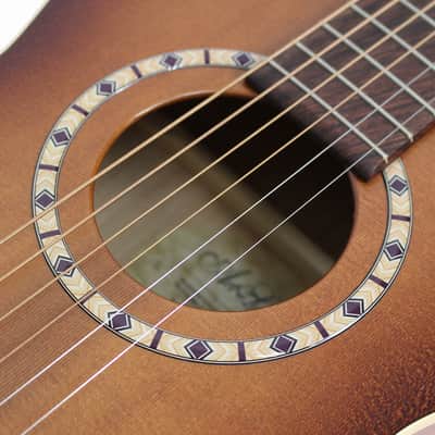 Art & Lutherie Ami Cedar Parlor Acoustic Guitar in Antique Burst image 9