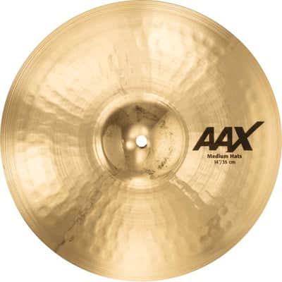 Sabian 21402XCB 14" MEDIUM HATS BRILLANT AAX image 2