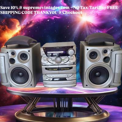 Kenwood XD-A8 Component 610 Watt Total 3 CD Changer 2 Cassettes AM