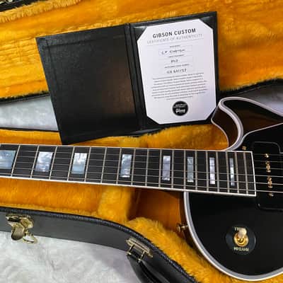 NEW! Gibson Les Paul Custom - Dealer Select - P90 Pick-Ups - VOS Ebony Finish - Custom Shop M2M - Authorized Dealer - Only 9.1 lbs - G07099 image 12