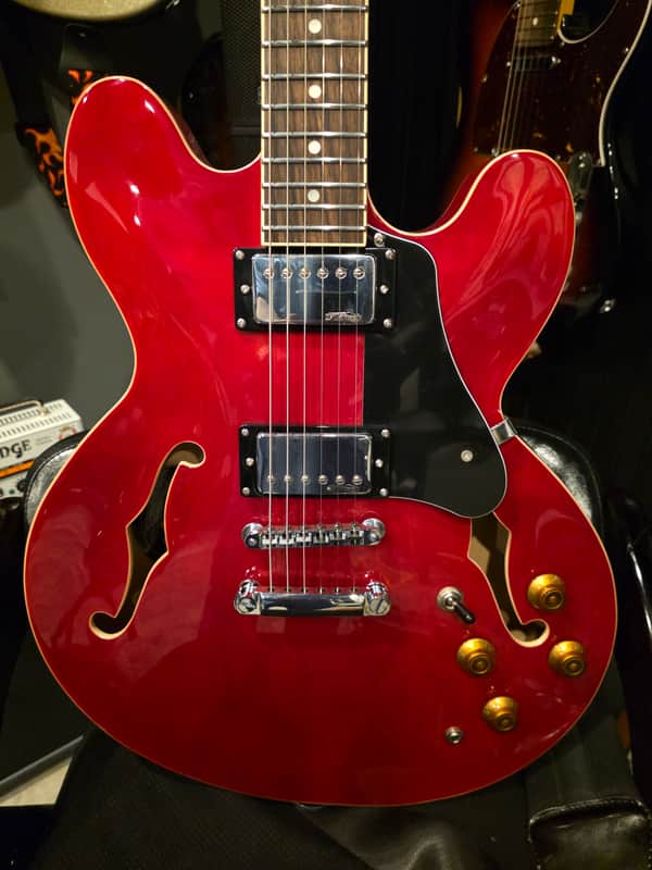 Vintage VSA500-CR Reissued Series Semi-Hollow 2010s Cherry Red image 1