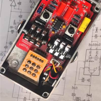 Tonevo Handwired Pro Fuzz Face Pedal Germanium transistor Fuzz Built in Q1 and Q2 bias trimmers Support 9v Power, price include the import duty for US buyer image 4