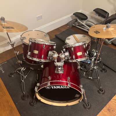 Yamaha 5 piece stage set 2024 - Cranberry red birch image 14