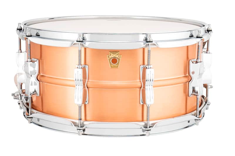 Ludwig Acro Copper 6.5x14" 10-Twin Lugs Seamless Brushed Shell Kit Snare Drum | LB654BM | NEW | Made in the USA | Authorized Dealer image 1