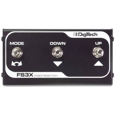 DigiTech FS3X Footswitch(WATCHLIST OFFER)+ 10' Stereo TRS Cable Included Compact Durable 3 Button Metal Chassis Hands-free™ Control Over UP/DOWN Selection Of Models, Mode Changes, Loop Selection, Auto START/STOPS & Record image 2