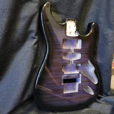 1993 Fender/Japan HRR 60s Purple Foto Flame Guitar Body NOS image 5