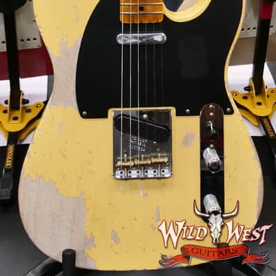 2025 NAMM FMIC #026 Fender Custom Shop 1951 Nocaster Heavy Relic Faded Aged Nocaster Blonde 6.70 LBS image 1