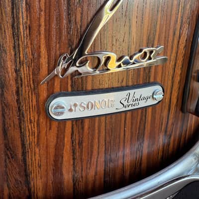 SONOR Vintage Series 6.5x14" Snare Drum in Rosewood Semi-Gloss Veneer (Rm4) image 2