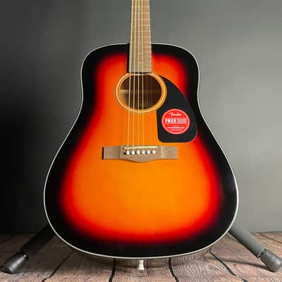 Fender CD-60 Dreadnought Acoustic w/Case, Walnut Fingerboard- Sunburst image 8