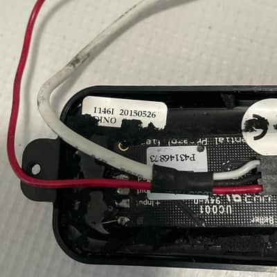 2015 USA Seymour Duncan Dino Cazares 7 String Black Bridge Position Active Humbucker Guitar Pickup & EMG Wiring Pots image 13