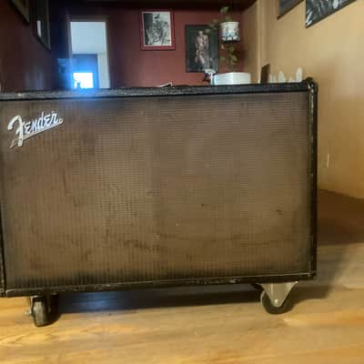 Fender Bassman 2-12 Speaker Cabinet Early -60s - Black Tolex image 1