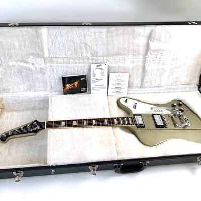Gibson Firebird Elliot Easton "Tikibird" 2013 Gold Mist Poly image 23