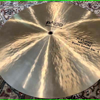 Paiste Formula 602 18" Flat Ride Medium Seven Sound Set 4 RARE 1970s MADE/FINISHED IN WEST GERMANY! 1732g image 6