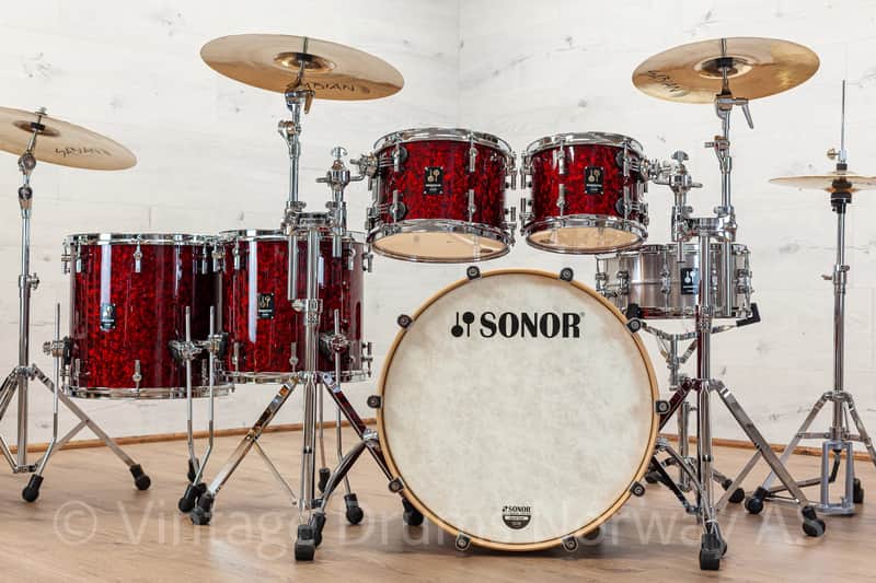 Sonor Momentum Maple Red Pearl 5pc Shell Pack – Made in Germany – New image 1