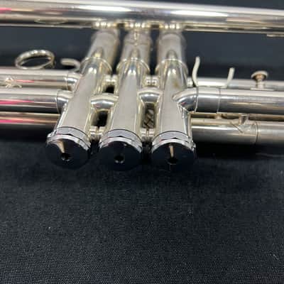 Vintage Getzen Eterna Severinsen Large Bore Silver Bb Trumpet with Case 1968-1971 image 15