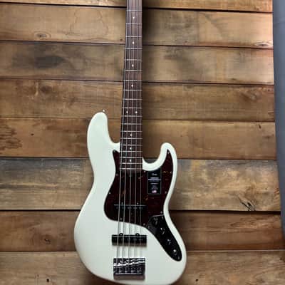 Fender American Pro II Jazz Bass V Olympic White w/case image 4