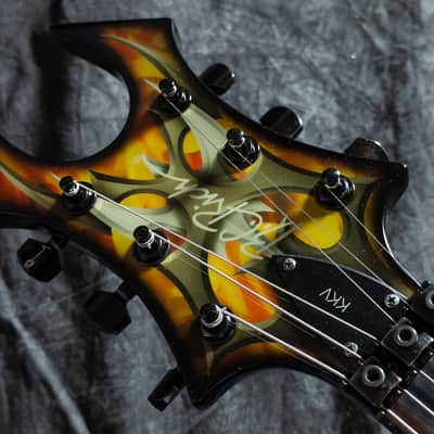 B.C. Rich Kerry King KKV Flying V - Tribal Flames - VERY GOOD condition image 3