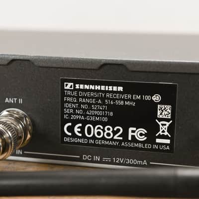Sennheiser EM 100 G3 Wireless Receiver - 516-558 MHz (NO POWER SUPPLY) CG014LL image 8