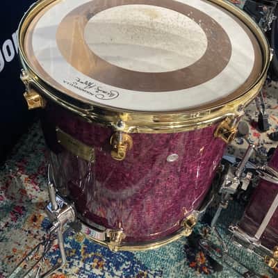 Carmine Appice’s Complete Mapex Orion Series Set, 6-Piece Plus Hardware and Cases! Excellent!! - Birdseye Transparent Violet image 23