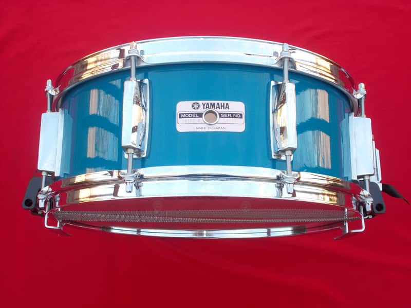 Vintage Yamaha SD 855 Tour Custom Snare Drum Cobalt Blue image 1