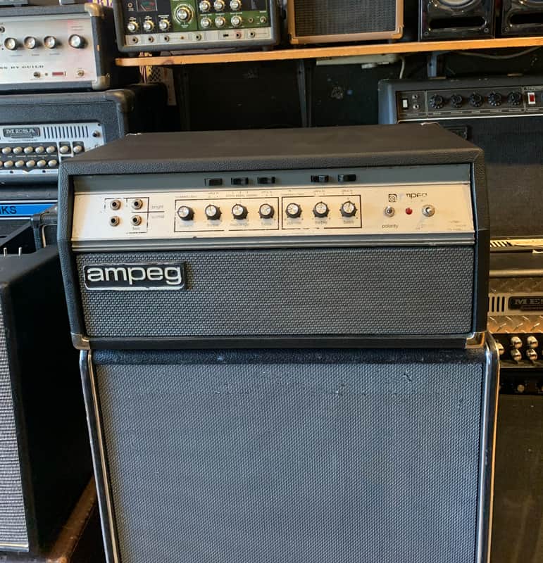 Ampeg SVT "Black Line" 300-Watt Bass Amp Head 1972 - 1975 - Black image 1