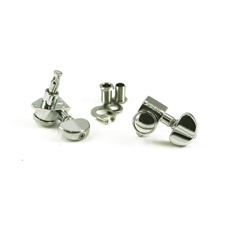 Roto-Grip 502 Locking Tuners 3 Per Side 18:1 Gear Ratio-Chrome image 1
