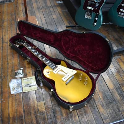 Gibson Custom 1954 Les Paul Goldtop Reissue Electric Guitar 2002 Double Gold VOS w/Hard Case image 19